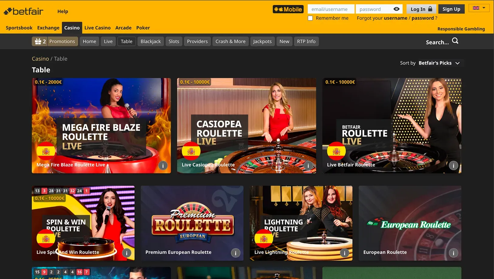 Betfair Casino